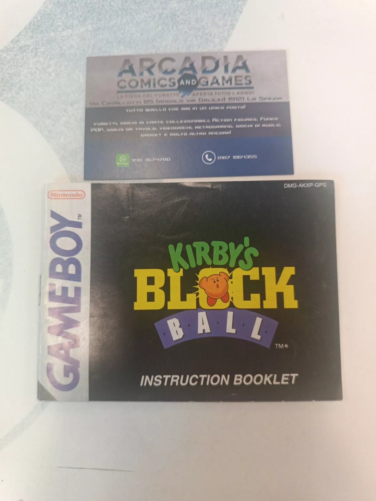 Kirby's Block Ball Manuale Di Istruzioni Game Boy Nintendo PAL